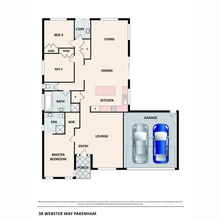 Floorplan of Homely house listing, 38 Webster Way, Pakenham VIC 3810