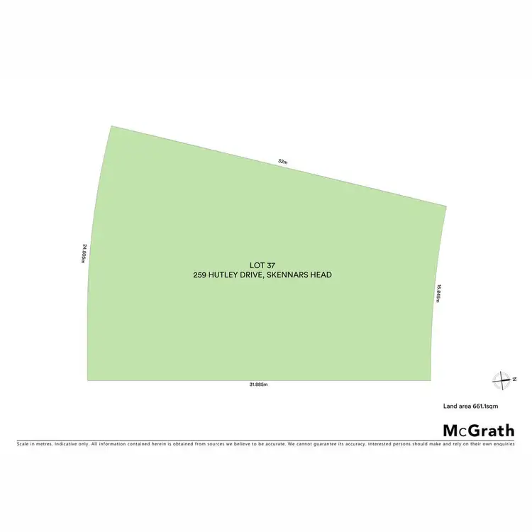 Floorplan of Homely land listing, 259 Hutley Drive, Skennars Head NSW 2478