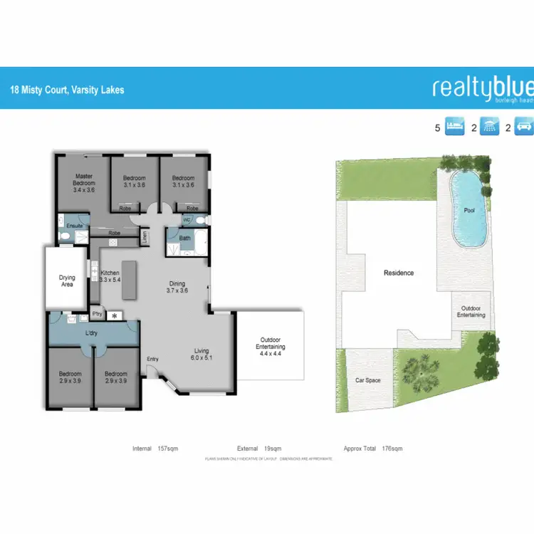 Floorplan of Homely house listing, 18 Misty Court, Varsity Lakes QLD 4227