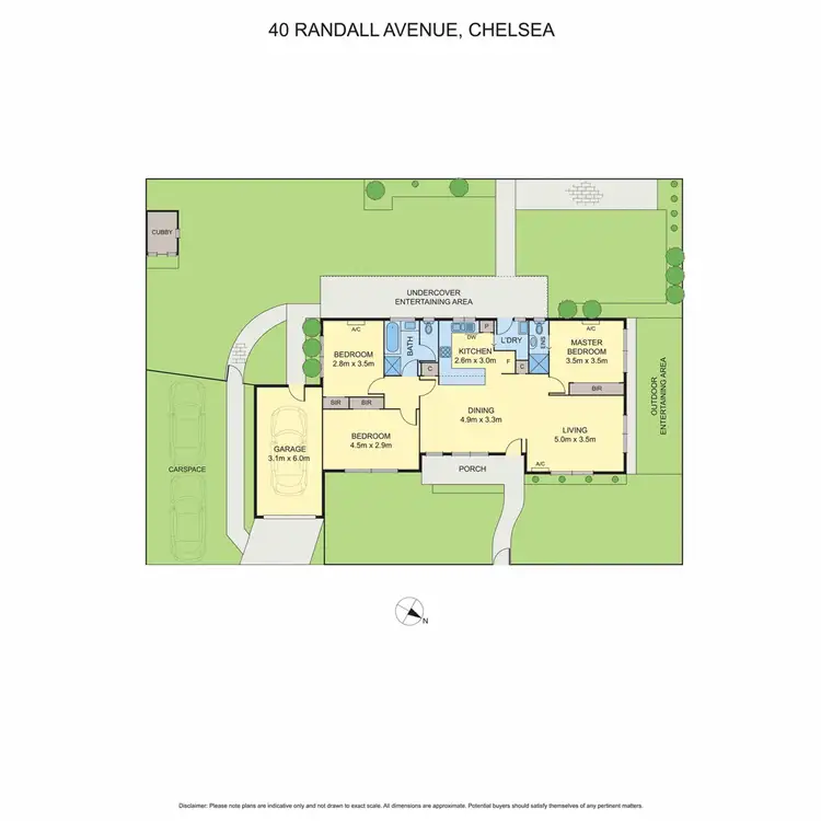 Floorplan of Homely house listing, 40 Randall Avenue, Chelsea VIC 3196