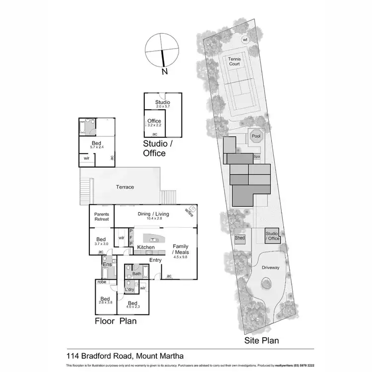 Floorplan of Homely house listing, 114 Bradford Road, Mount Martha VIC 3934