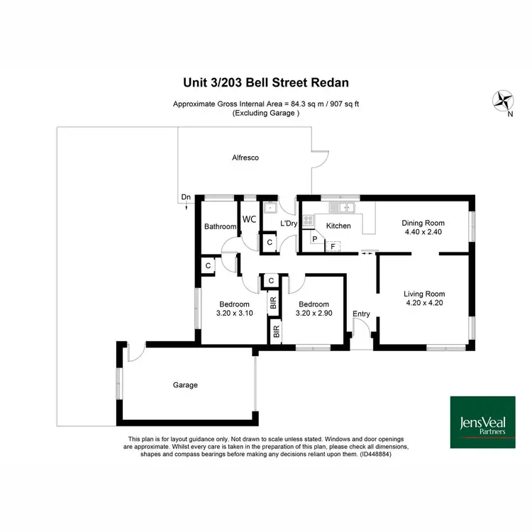 Floorplan of Homely unit listing, 3/203 Bell Street, Redan VIC 3350