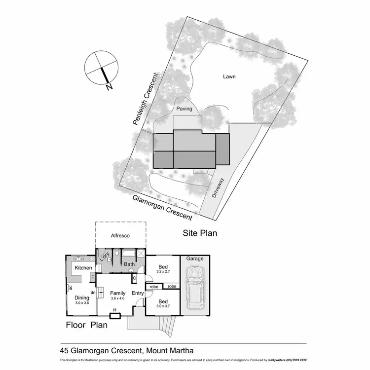 Floorplan of Homely house listing, 45 Glamorgan Crescent, Mount Martha VIC 3934