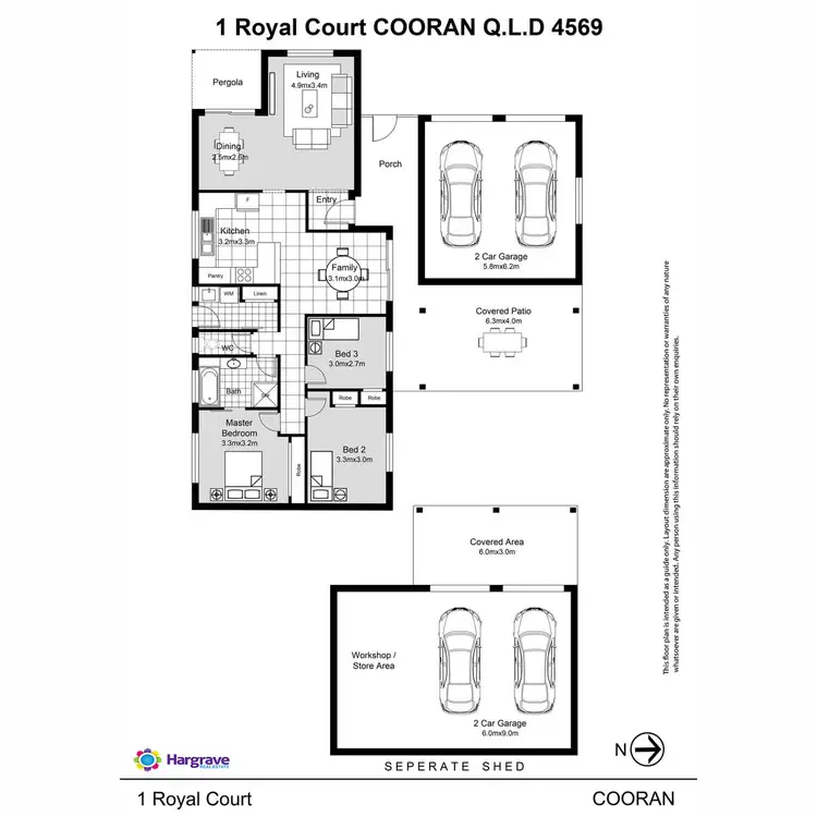 Floorplan of Homely house listing, 1 Royal Court, Cooran QLD 4569