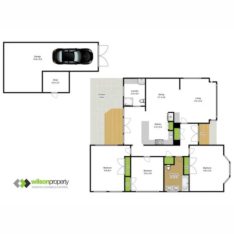 Floorplan of Homely house listing, 95 Grey Street, Traralgon VIC 3844