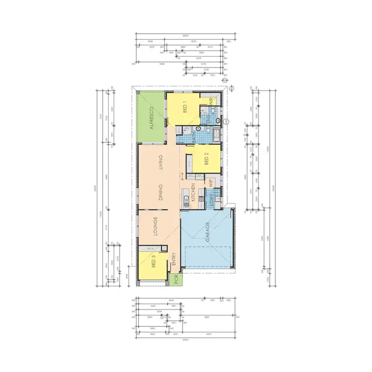 Floorplan of Homely house listing, 54 Woondella Boulevard, Sale VIC 3850