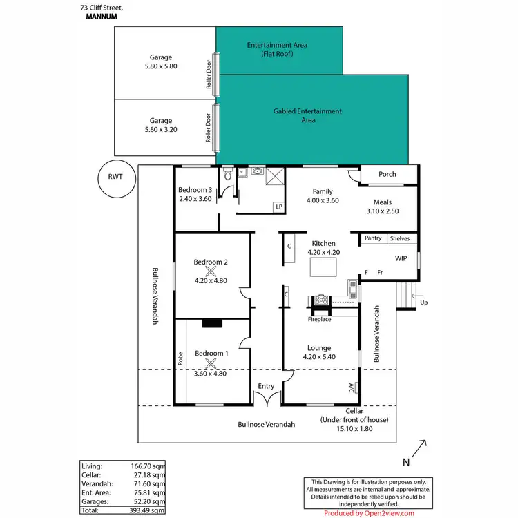 Floorplan of Homely house listing, 73 Cliff Street, Mannum SA 5238