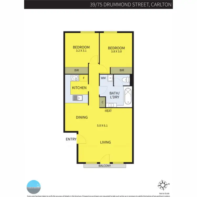 Floorplan of Homely apartment listing, 39/75 Drummond Street, Carlton VIC 3053