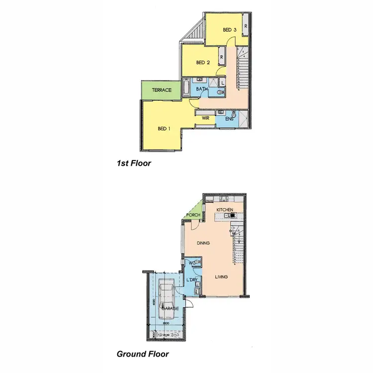 Floorplan of Homely townhouse listing, 2/1 Glass Street, Sale VIC 3850