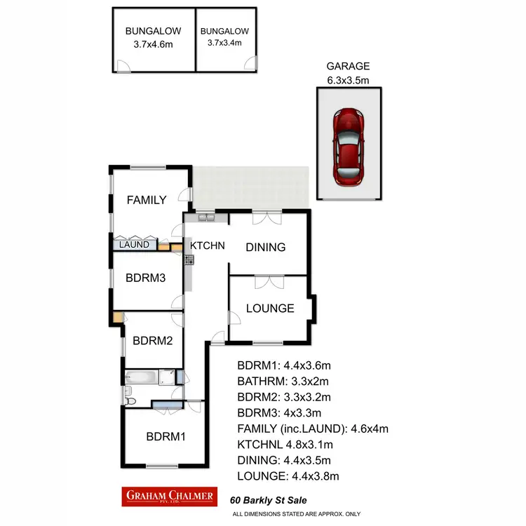Floorplan of Homely house listing, 60 Barkly Street, Sale VIC 3850