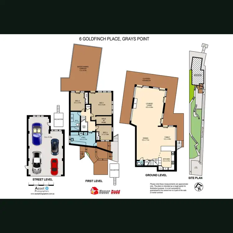 Floorplan of Homely house listing, 6 Goldfinch Place, Grays Point NSW 2232