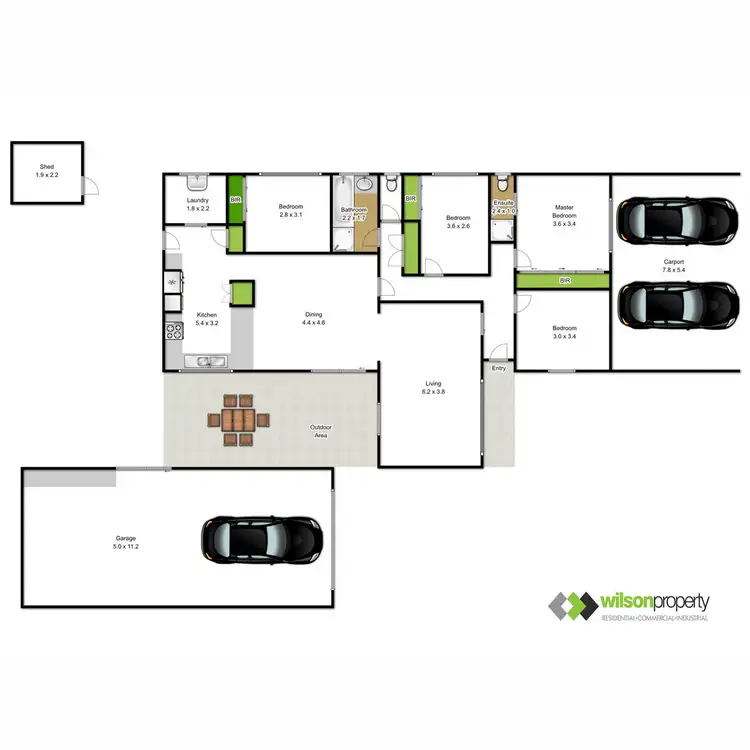 Floorplan of Homely house listing, 22 Gunyah Grove, Traralgon VIC 3844