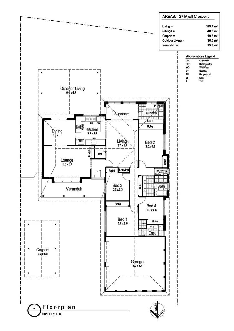 Floorplan of Homely house listing, 27 Myall Crescent, Lake Albert NSW 2650
