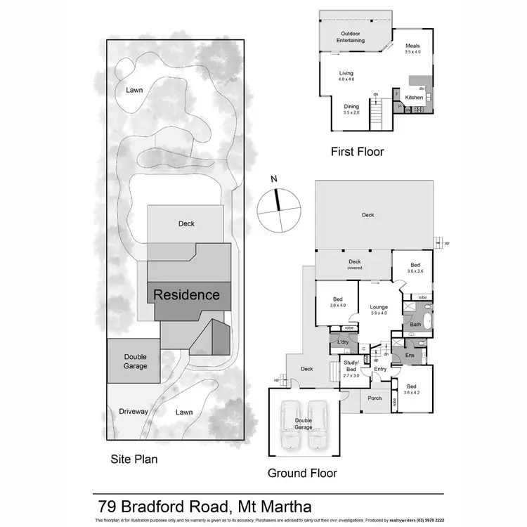 Floorplan of Homely house listing, 79 Bradford Road, Mount Martha VIC 3934