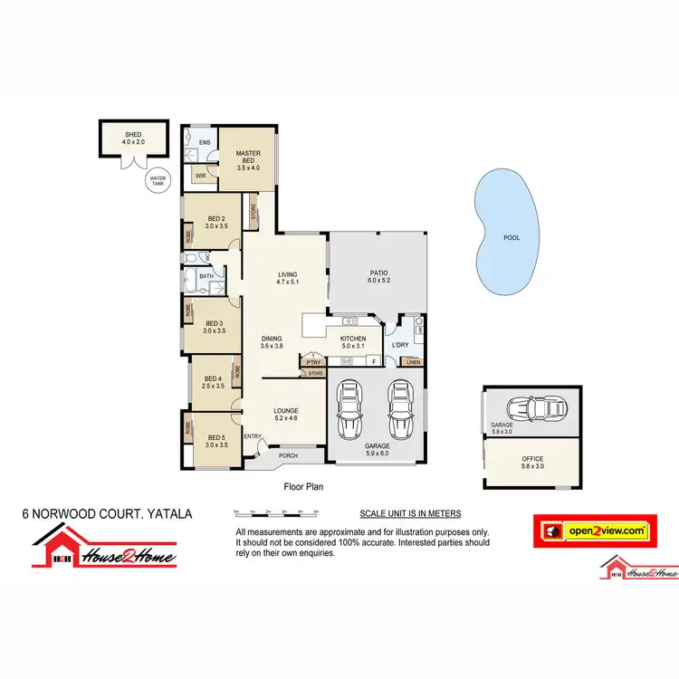Floorplan of Homely house listing, 6 Norwood Court, Yatala QLD 4207