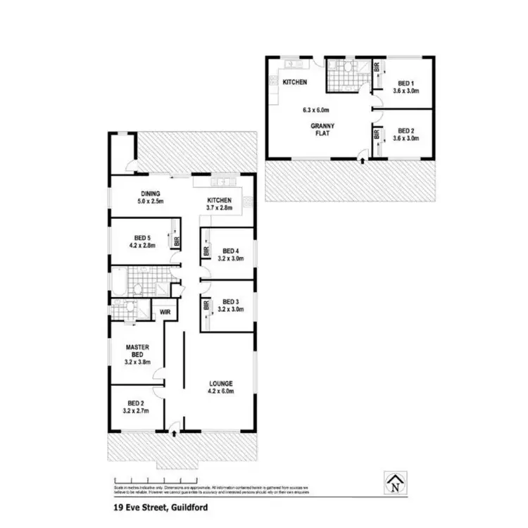 Floorplan of Homely house listing, 19 & 19a Eve Street (off Blaxcell St), Guildford NSW 2161