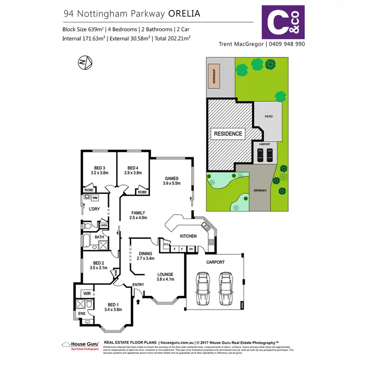 Floorplan of Homely house listing, 94 Nottingham Parkway, Orelia WA 6167