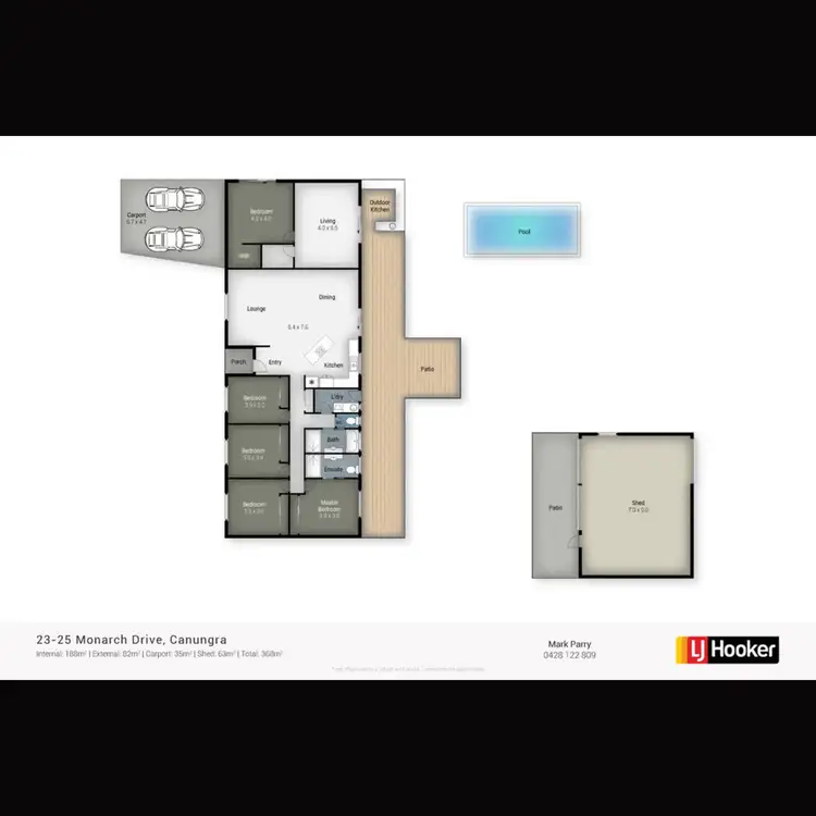 Floorplan of Homely house listing, 23-25 Monarch Drive, Canungra QLD 4275