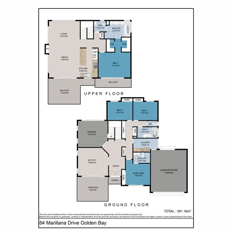 Floorplan of Homely house listing, 84 Marillana Drive, Golden Bay WA 6174
