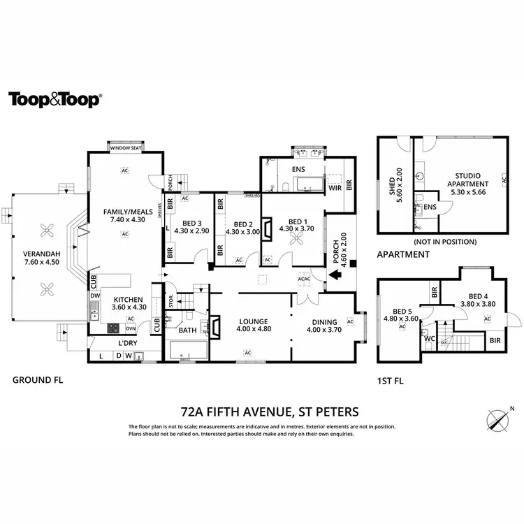 Floorplan of Homely house listing, 72A Fifth Avenue, St Peters SA 5069