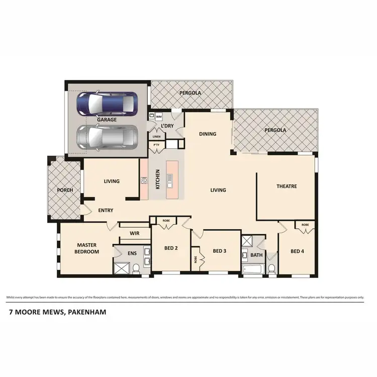 Floorplan of Homely house listing, 7 Moore Mews, Pakenham VIC 3810