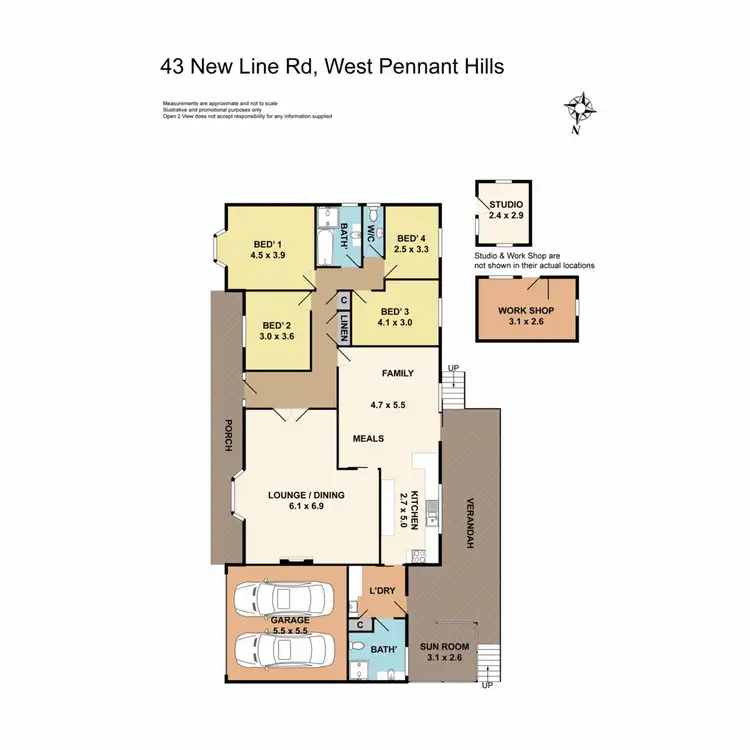 Floorplan of Homely house listing, 43 New Line Road, West Pennant Hills NSW 2125