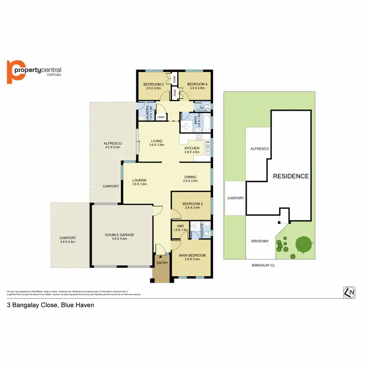 Floorplan of Homely house listing, 3 Bangalay Close, Blue Haven NSW 2262