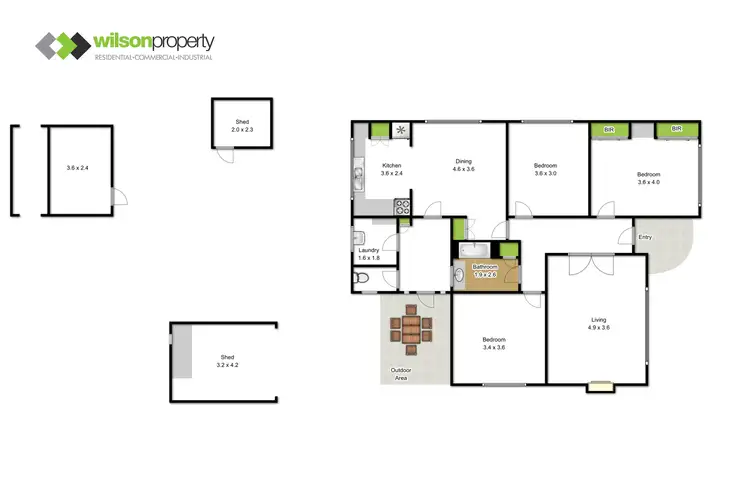 Floorplan of Homely house listing, 13 Dowling Street, Traralgon VIC 3844