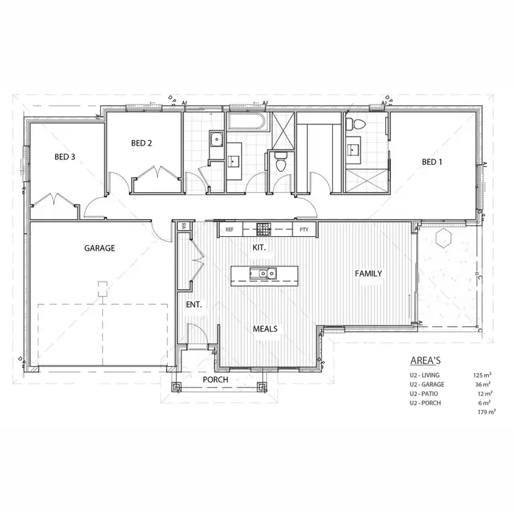 Floorplan of Homely unit listing, 2/10 Waterhouse Avenue, Lloyd NSW 2650