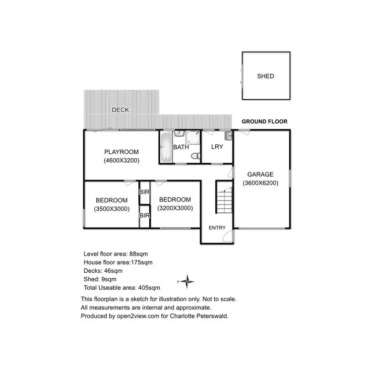 Floorplan of Homely unit listing, 1/90 Oakdowns Parade, Oakdowns TAS 7019