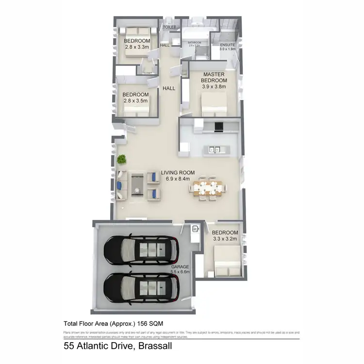 Floorplan of Homely house listing, 55 Atlantic Drive, Brassall QLD 4305