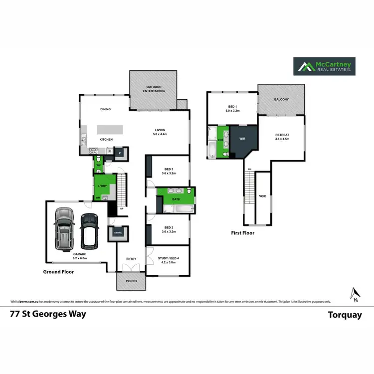 Floorplan of Homely house listing, 77 St Georges Way, Torquay VIC 3228
