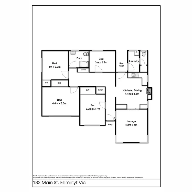 Floorplan of Homely house listing, 182 Main Street, Elliminyt VIC 3250