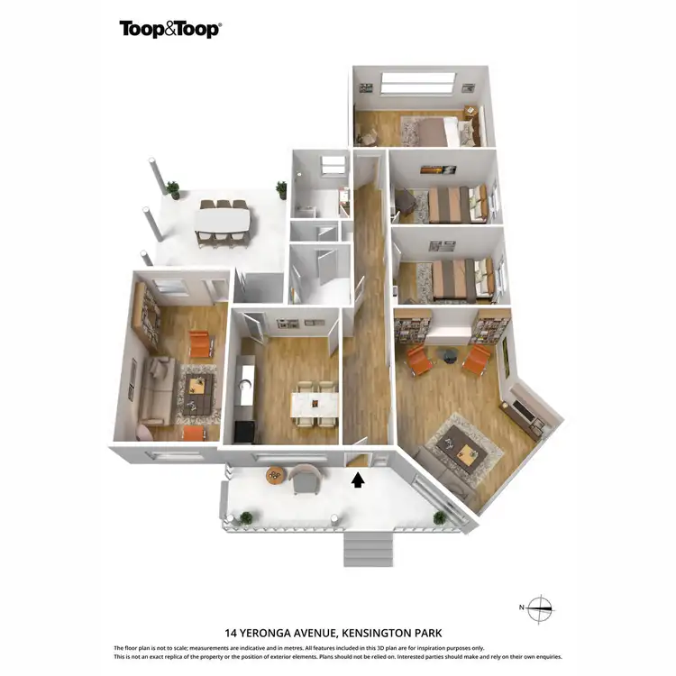 Floorplan of Homely house listing, 14 Yeronga Avenue, Kensington Park SA 5068