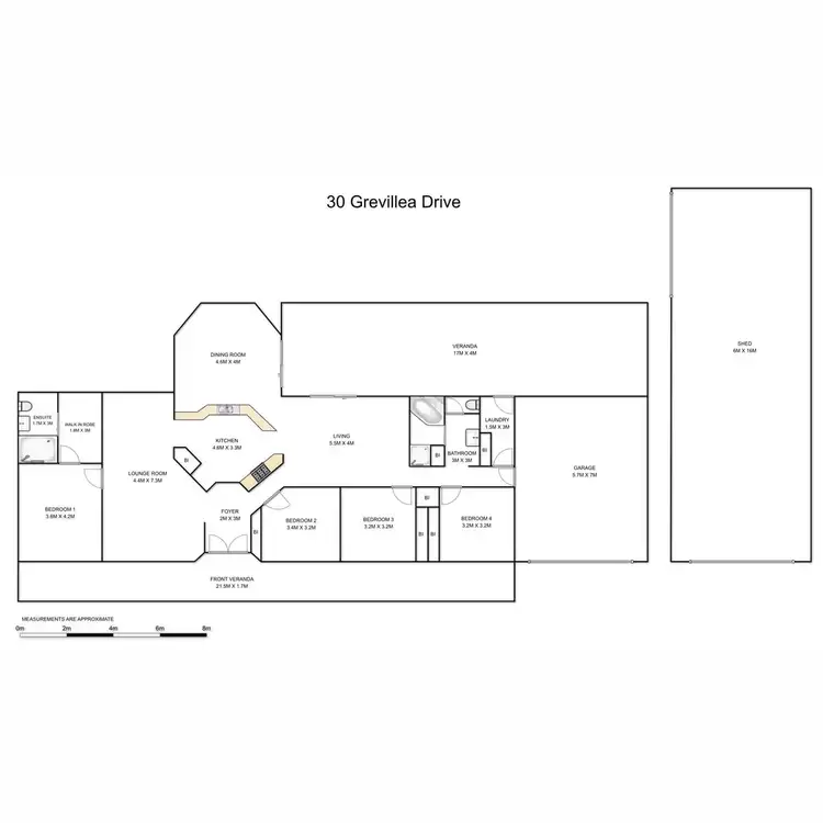 Floorplan of Homely house listing, 30 Grevillia Drive, Waterview Heights NSW 2460