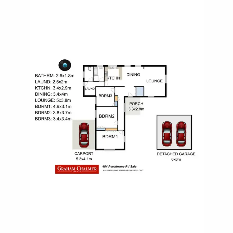 Floorplan of Homely house listing, 484 Aerodrome Road, East Sale VIC 3852
