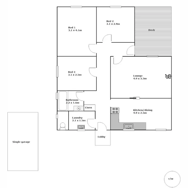 Floorplan of Homely house listing, 8 Forbes Street, Port Lincoln SA 5606