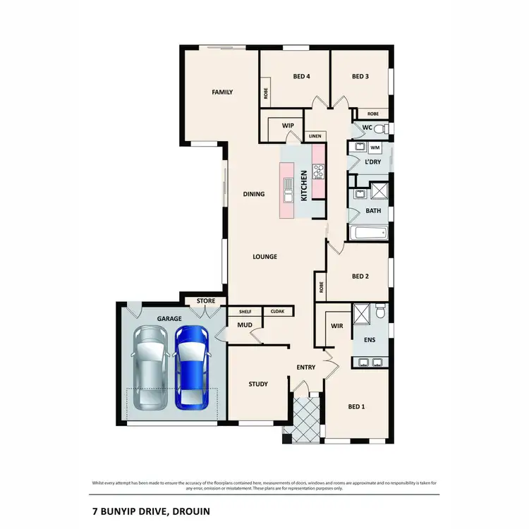 Floorplan of Homely house listing, 7 Bunyip Drive, Drouin VIC 3818