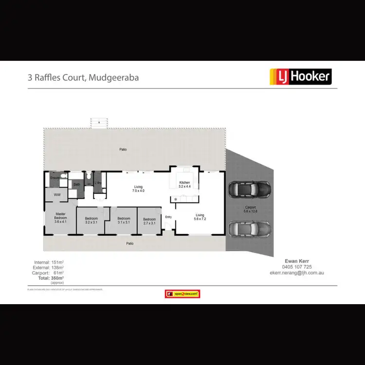 Floorplan of Homely house listing, 3 Raffles Court, Mudgeeraba QLD 4213