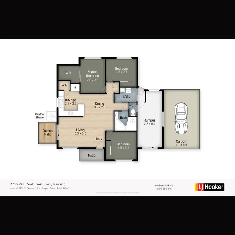 Floorplan of Homely house listing, 4/19-21 Centurion Crescent, Nerang QLD 4211