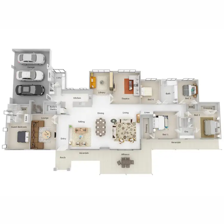 Floorplan of Homely house listing, 25 Vincent Lookout, Bedfordale WA 6112
