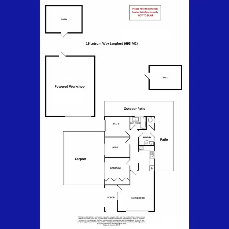 Floorplan of Homely house listing, 19 Letsom Way, Langford WA 6147