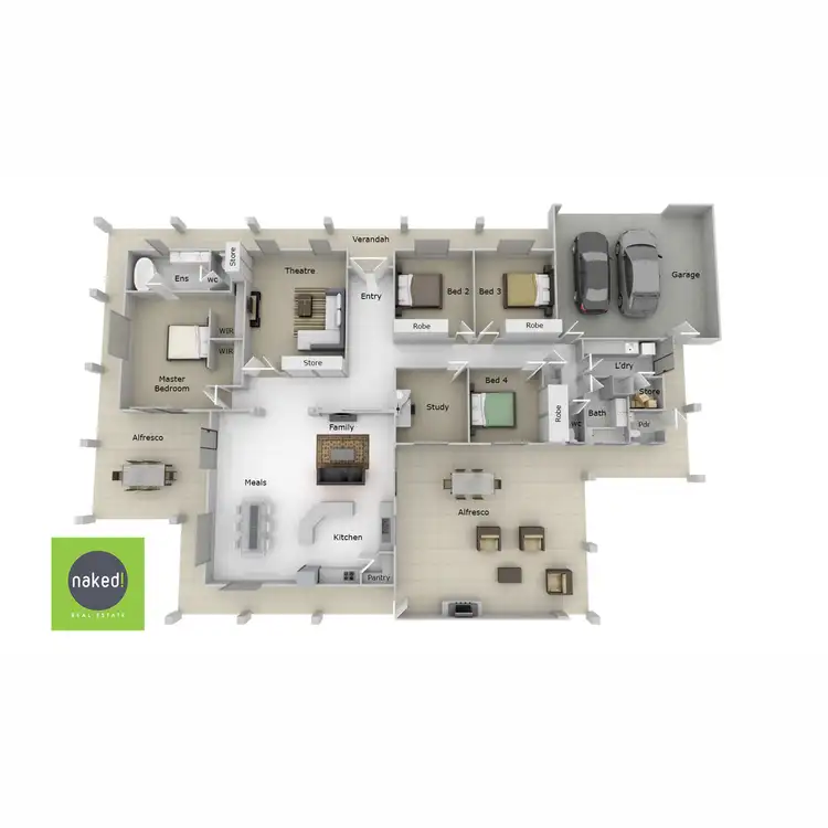 Floorplan of Homely house listing, 40 Darling Range Drive, Bedfordale WA 6112