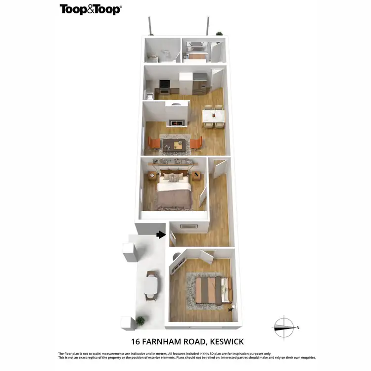 Floorplan of Homely house listing, 16 Farnham Road, Keswick SA 5035