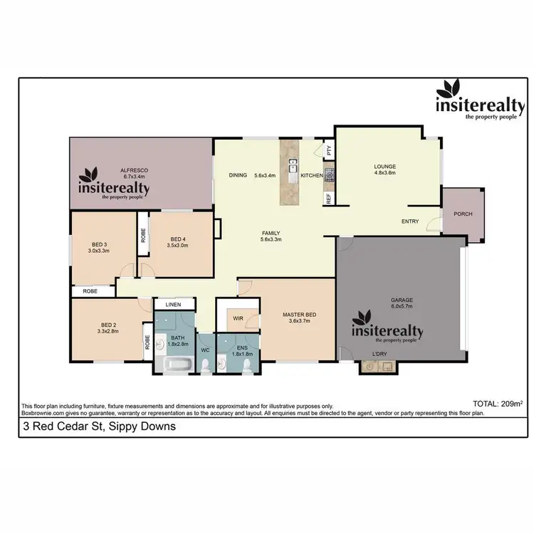 Floorplan of Homely house listing, 3 Red Cedar Street, Sippy Downs QLD 4556