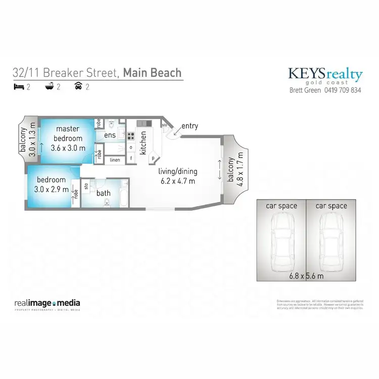 Floorplan of Homely apartment listing, 32/11 Breaker Street, Main Beach QLD 4217