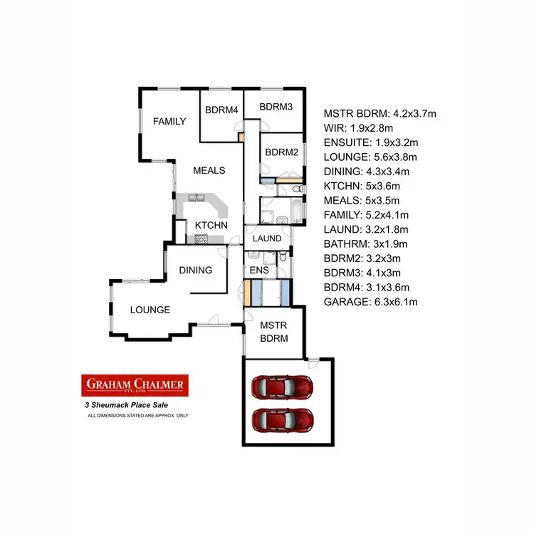 Floorplan of Homely house listing, 3 Sheumack Place, Sale VIC 3850