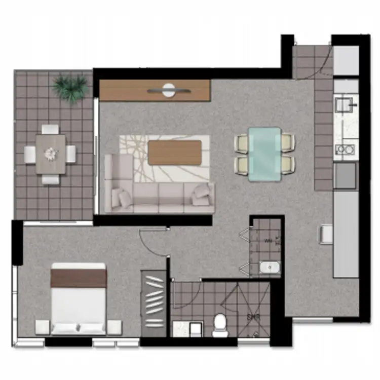 Floorplan of Homely apartment listing, 503/1 East Street, Rockhampton City QLD 4700