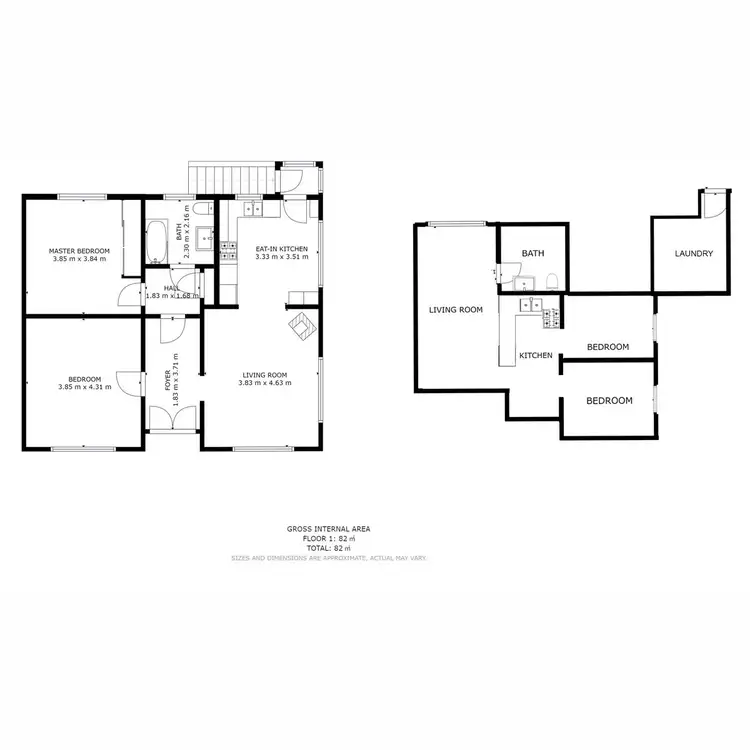 Floorplan of Homely house listing, 6 Milton Crescent, Moonah TAS 7009