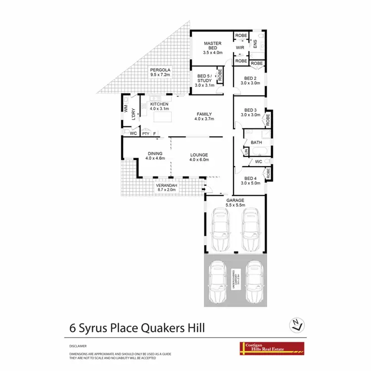 Floorplan of Homely house listing, 6 Syrus Place, Quakers Hill NSW 2763